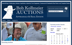 Bob Kollmeier Auctions Website Design